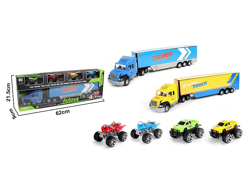 Friction Container Truck Set(2C) toys