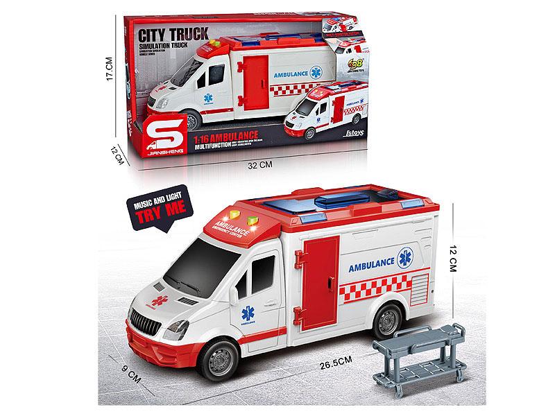 Friction Ambulance W/L_S toys