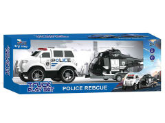 Friction Police Truck W/L_S toys