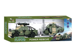 Friction Military Truck W/L_S toys