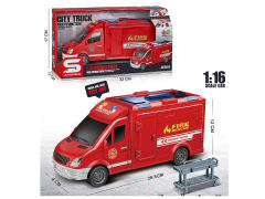 Friction Fire Engine W/L_S toys