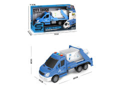 1:16 Friction Sanitation Truck W/L_M toys