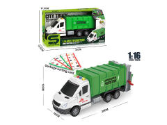 1:16 Friction Sanitation Truck W/L_M toys