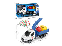 1:16 Friction Sanitation Truck W/L_M toys