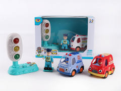 Friction Car & Traffic Lights W/L_M(3S) toys