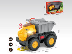 Friction Construction Truck W/L_S toys