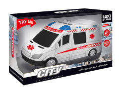 1:20 Friction Ambulance W/L_S toys