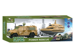 Friction Military Truck W/L_S toys