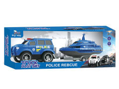 Friction Police Truck W/L_S toys