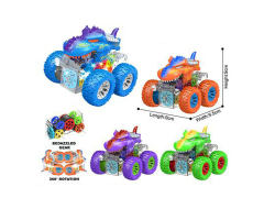 Friction Stunt Car W/L(12in1) toys