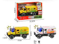 Friction Ambulance W/L_S(2C) toys