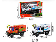 Friction Ambulance W/L_S(2C) toys