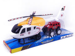 Fricton Helicopter & Free Wheel Cross-country Car toys