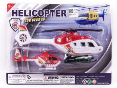 Fricton Helicopter & Free Wheel Plane toys