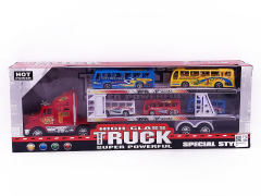 Friction Double Deck Trailer(3C) toys