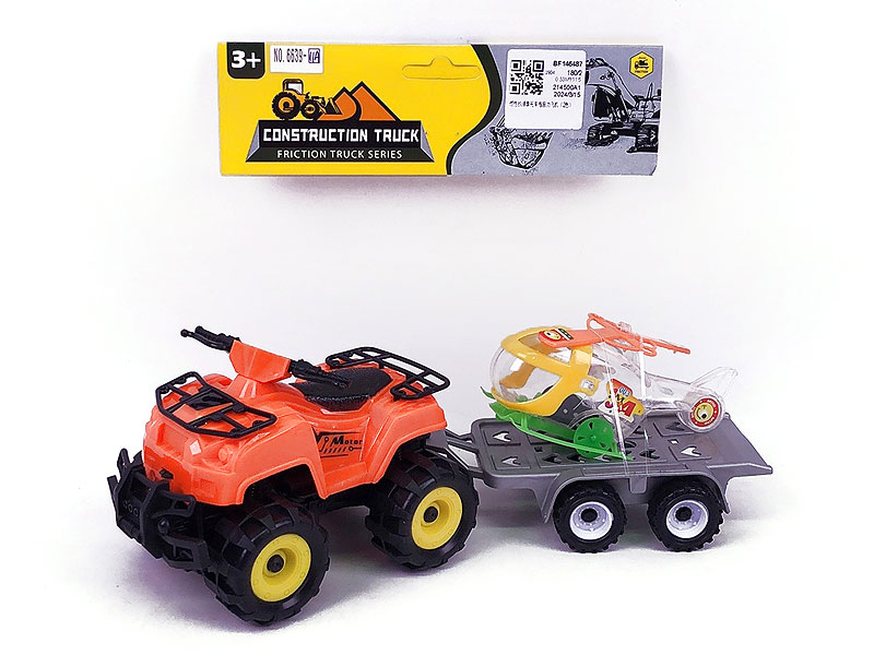 Friction Motorcycle Tow Truck(2C) toys