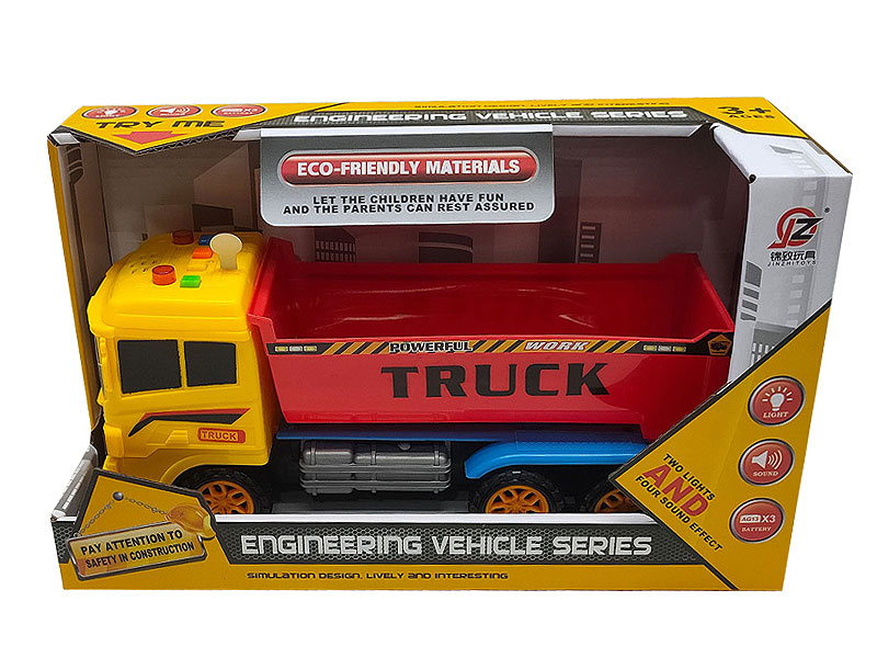 Friction Construction Truck W/L_S toys