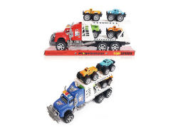 Friction Double Deck Trailer(2C) toys