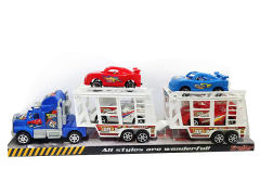 Friction Double Deck Trailer(3C) toys