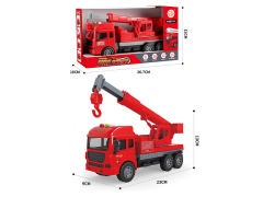 Friction Fire Engine W/L_S toys