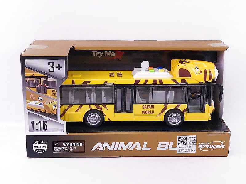 1:16 Friction Bus W/L_S toys