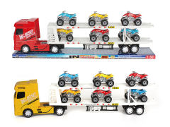 Friction Double Deck Trailer(2C) toys