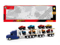 Friction Double Deck Trailer(2C) toys