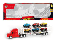 Friction Double Deck Trailer toys