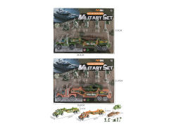 Friction Military Car Set(2C) toys