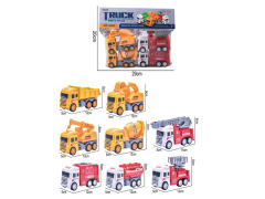 Friction Construction Truck & Fire Engine(4in1) toys