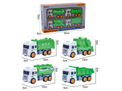 Friction Sanitation Truck(4in1) toys