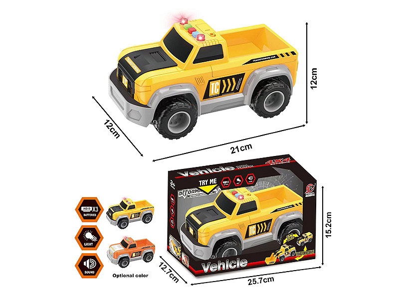 Friction Construction Truck W/L_S toys