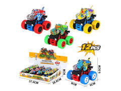 Friction Stunt Car(12in1) toys