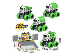 Friction Stunt Sanitation Truck(12in1) toys