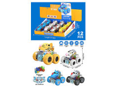 Friction Stunt Car W/L(12in1) toys