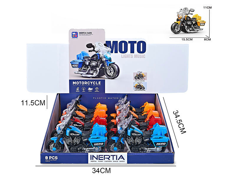 Friction Motorcycle W/L_S(8in1) toys