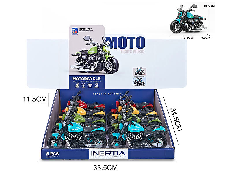 Friction Motorcycle W/L_S(8in1) toys