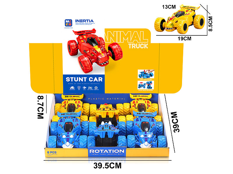 Friction Stunt Car W/L_S(6in1) toys