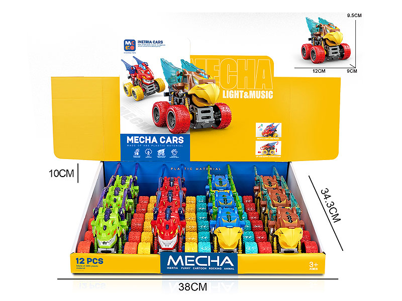 Friction Car W/L_S(12in1) toys