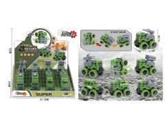 Friction Military Car(12in1) toys