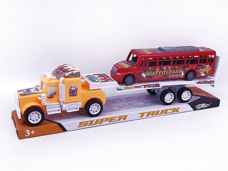 Friction Truck Tow Friction Bus toys