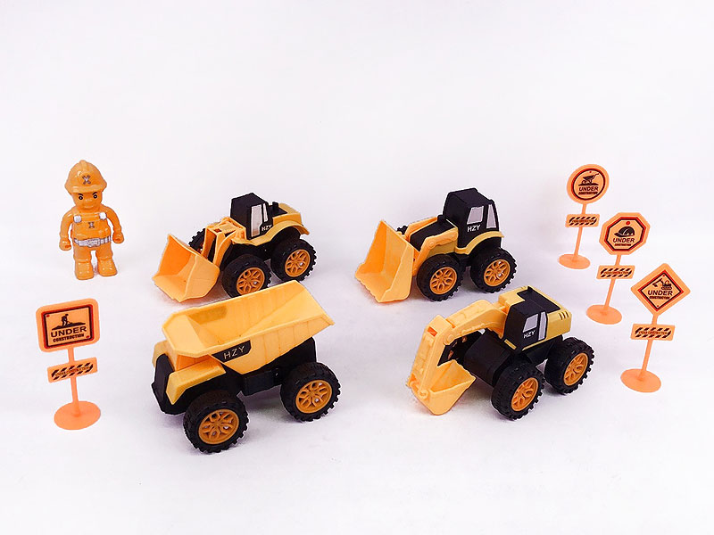 Friction Construction Truck Set(4in1) toys