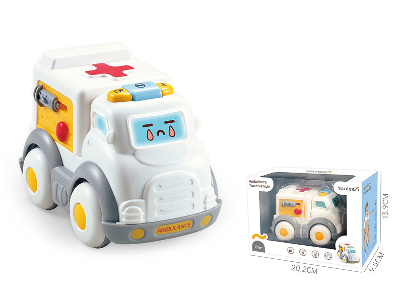 Friction Ambulance W/L_M toys