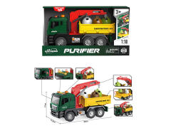 1:10 Friction Sanitation Truck W/L_S toys