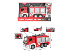 1:10 Friction Sprinkler Fire Engine W/L_S toys