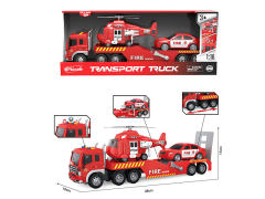 1:16 Friction Fire Truck W/L_S toys