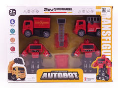 Friction Transforms Fire Engine(4in1) toys