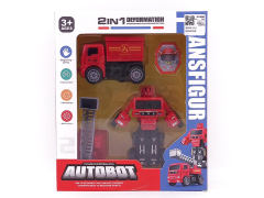 Friction Transforms Fire Engine(2in1) toys