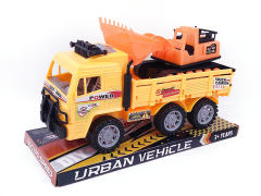 Friction Truck Tow Free Wheel Car toys