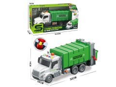 1:14 Friction Sanitation Truck W/L_S toys